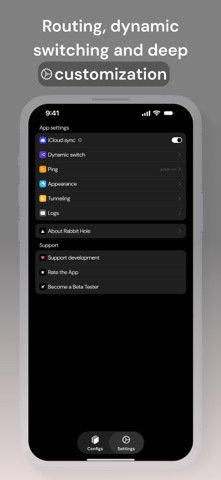 RabbitHole – VPN client iPhone screenshot 3
