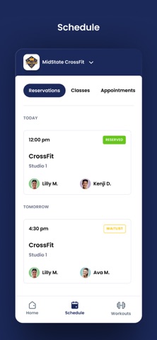 MidState CrossFit iPhone screenshot
