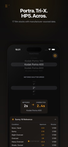 Expose — Exposure Calculator screenshot