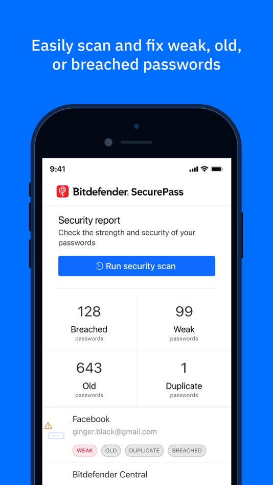 #4. Bitdefender SecurePass (macOS) Podle: Bitdefender SRL
