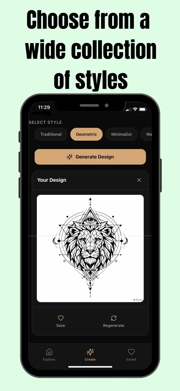 Screenshot #3 pour AI Tattoo Design Studio