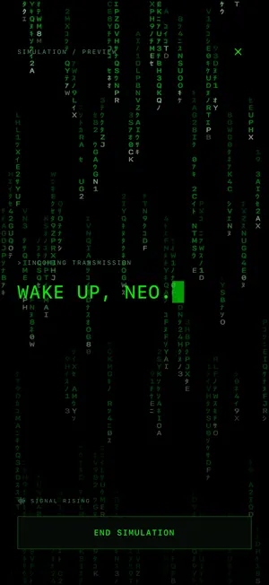 Matrix Alarm-A code rain alarm screenshot 1