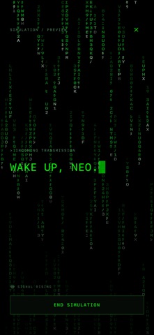 Matrix Alarm-A code rain alarm Screenshot 1 of 6
