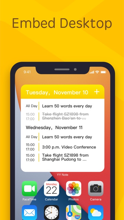 YYNote:todolist&memo&calendar