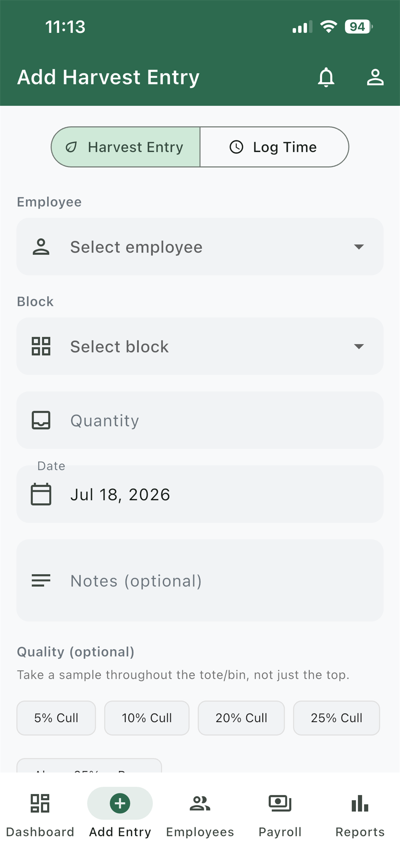 HarvestTrack Pro screenshot 4