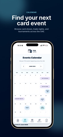 TCG Calendar UAE iPhone screenshot 2