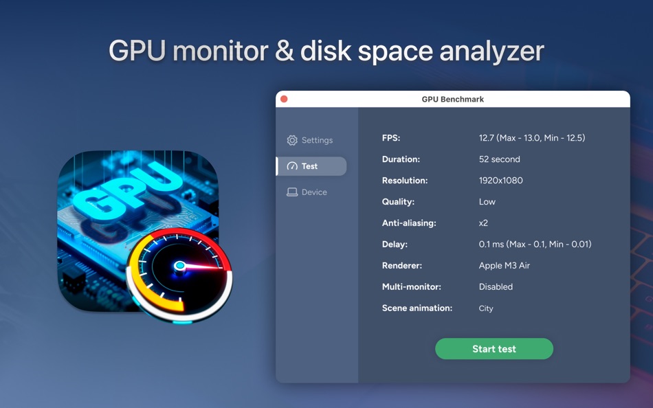 #3. GPU Benchmark: System Test (macOS) 게시자: Any Case Solutions