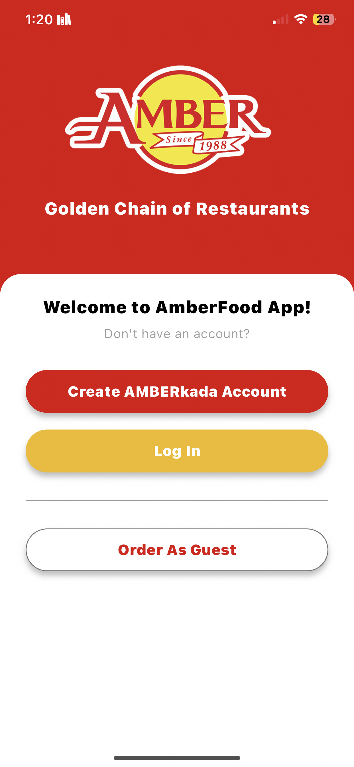 Amber Food App