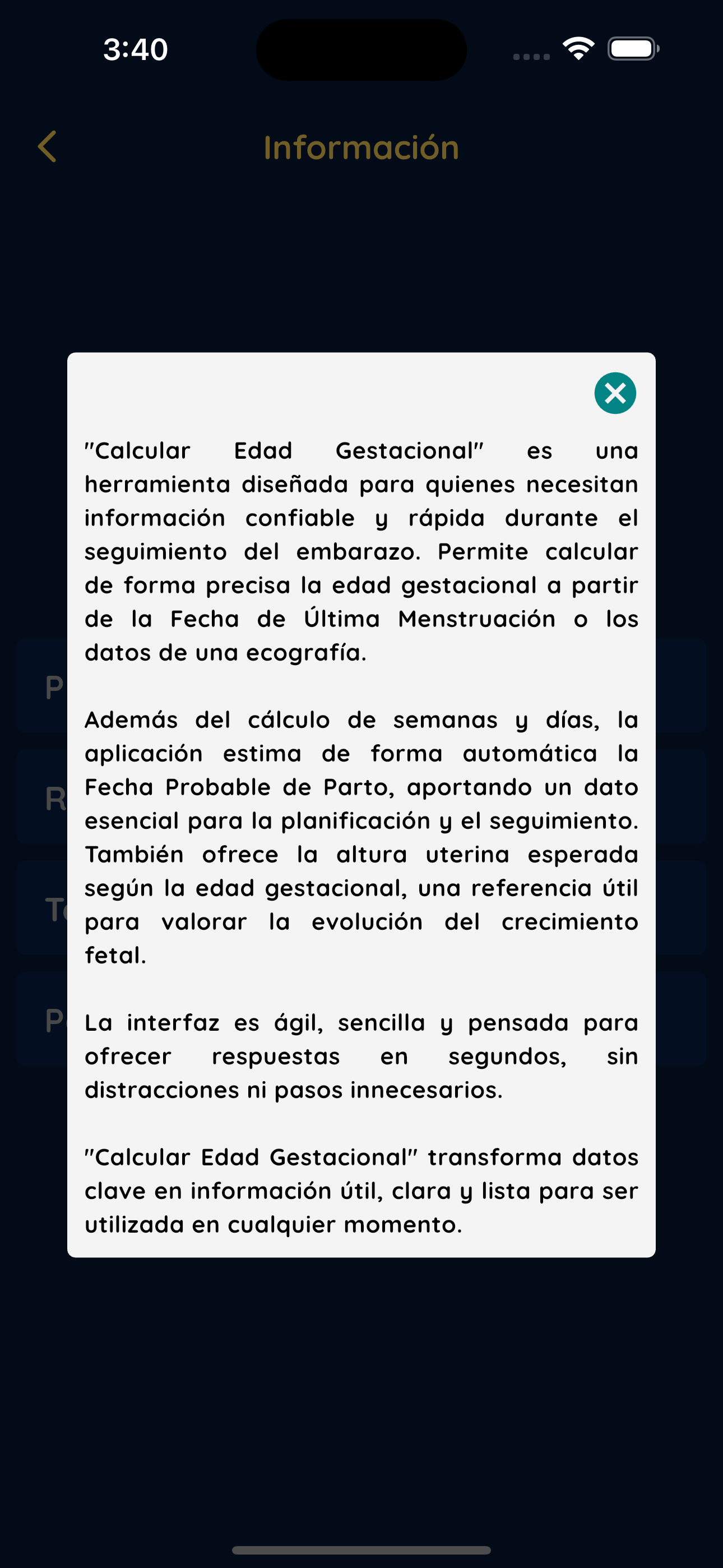 Calcular Edad Gestacional