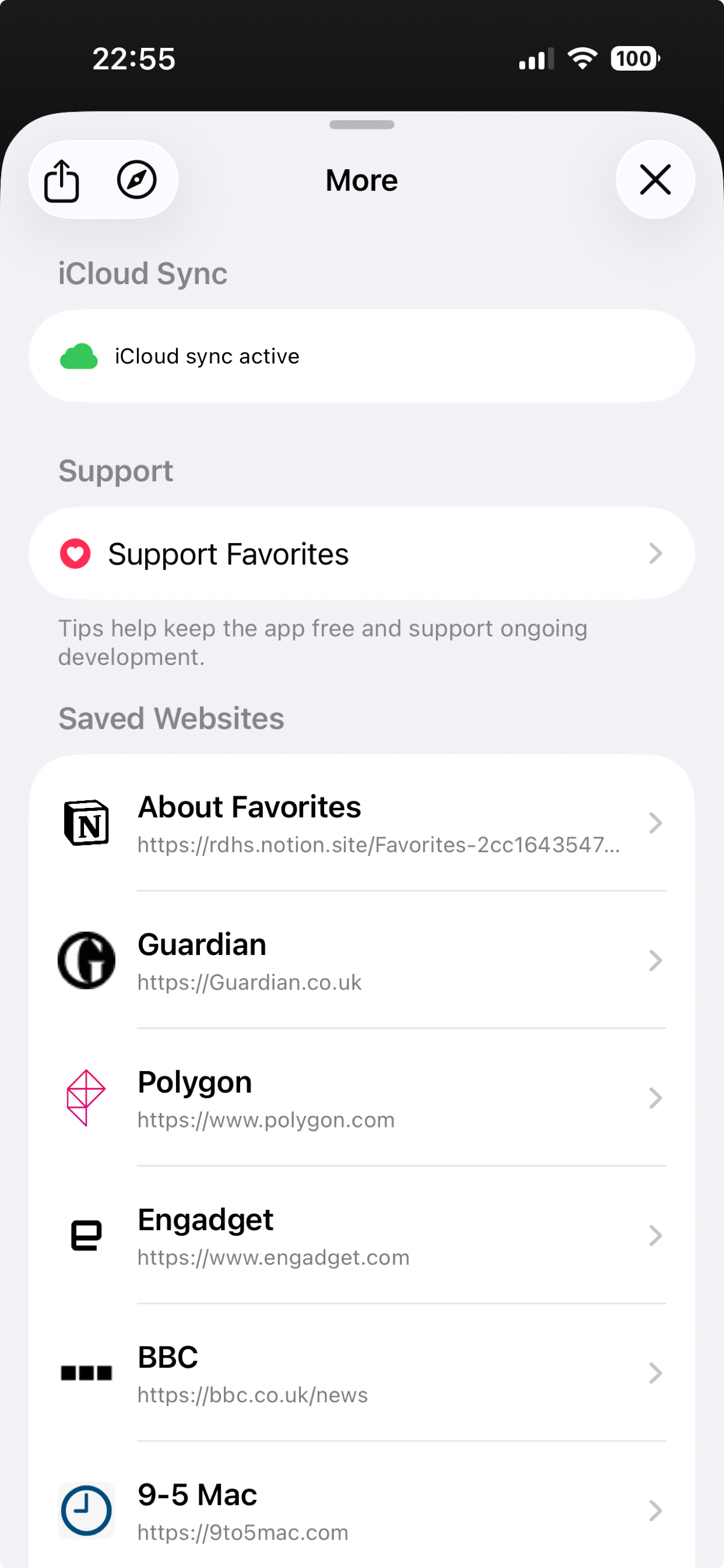 Favorites Private Browser screenshot 4