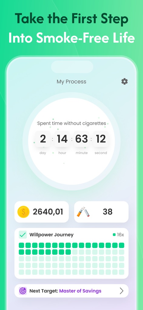 Stop Smoking Tracker - Quit - ヘルスケア／フィットネスアプリ | MWM