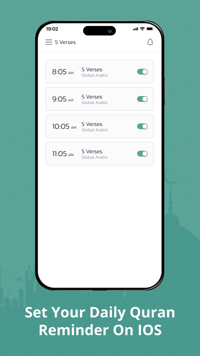 5 Verses - Daily Quran Alert