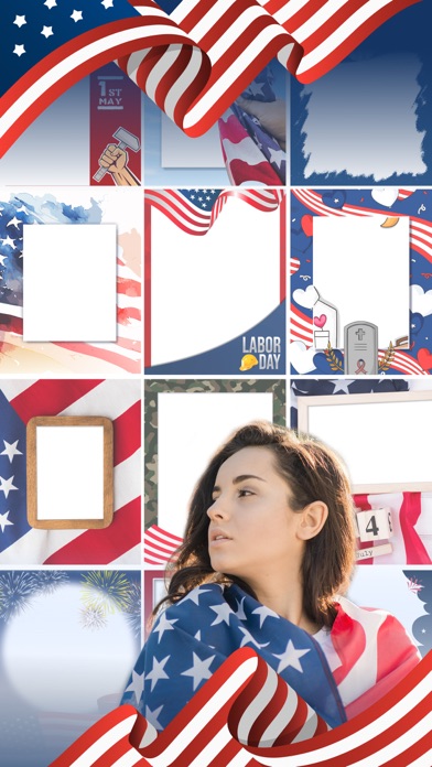 USA photo frames; 4th July day Screenshot
