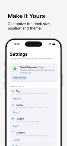 PageScribble for Safari iPhone screenshot