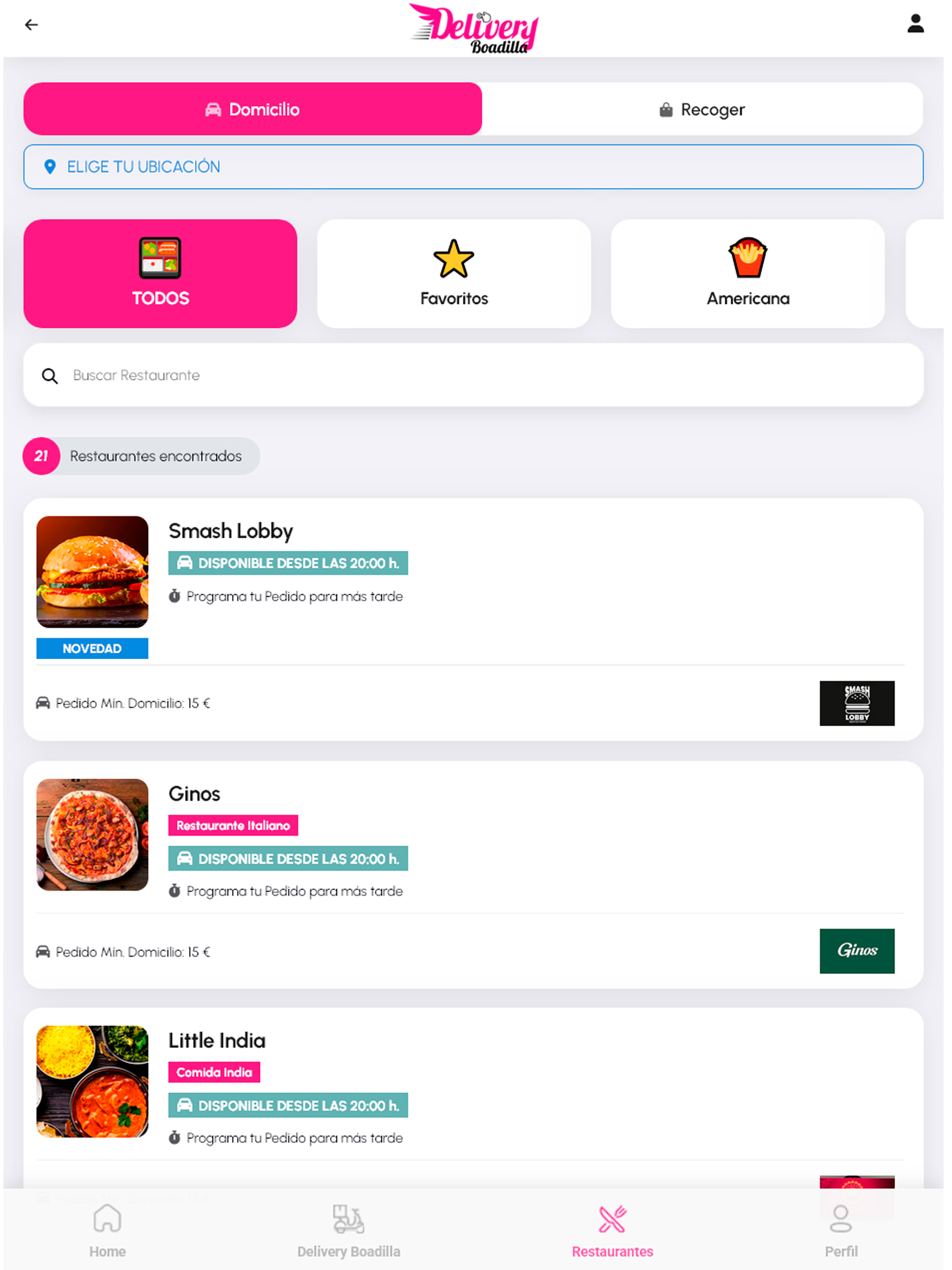 Delivery Boadilla