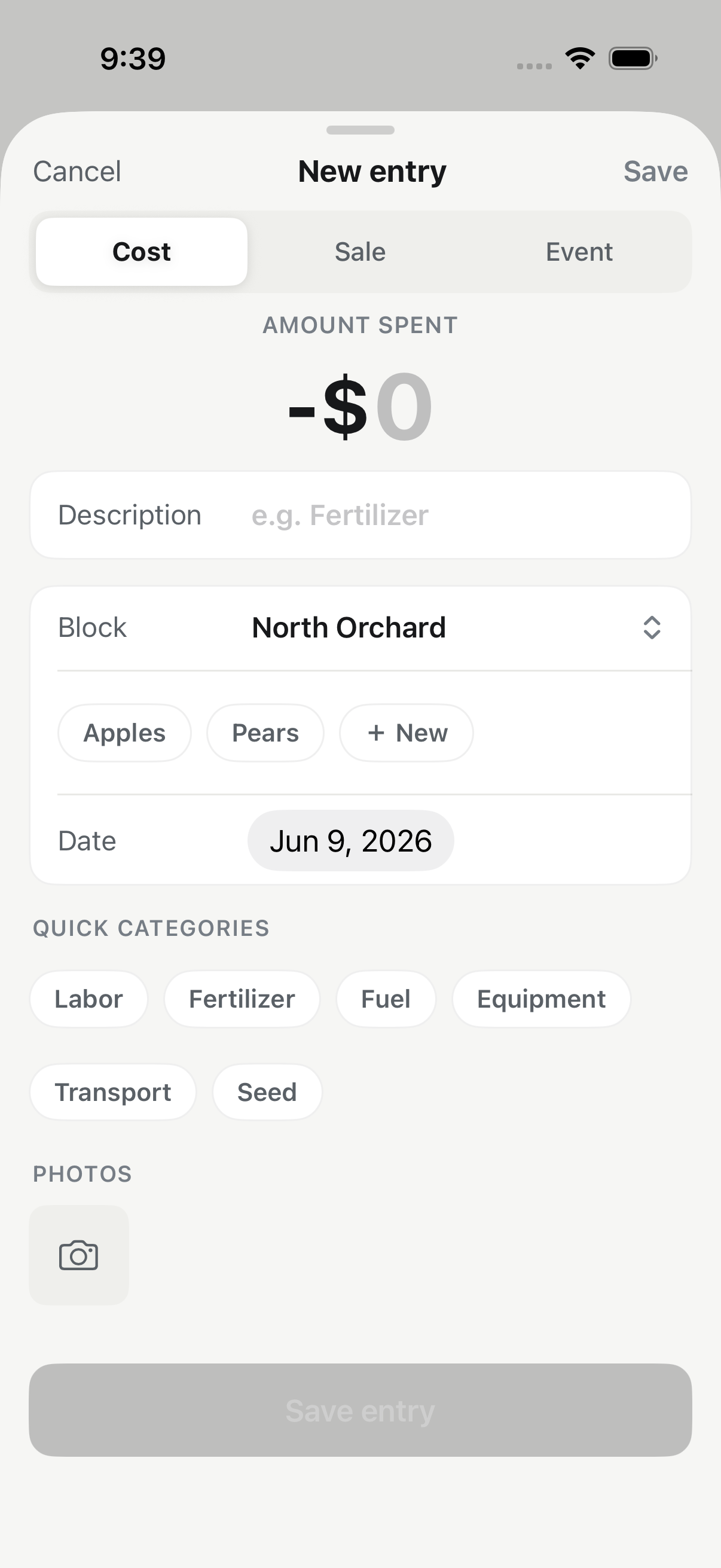 Furrowed: Farm Profit Tracker