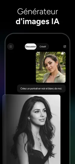 Capture d'écran de IA Chatbot Français - Genie AI sur iPhone 3