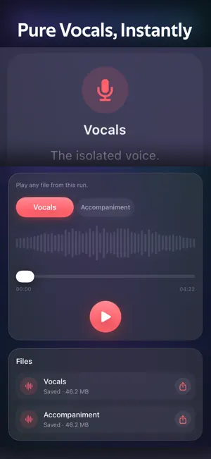 AudioDecon: Isolate Vocals screenshot 3