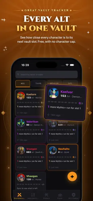 VaultAlts - WoW Vault Tracker screenshot 2