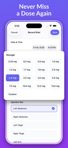 GLP 1 Tracker - DoseWise screenshot