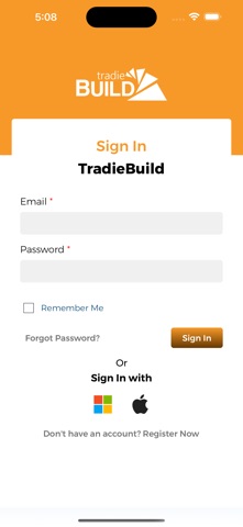 TradieBuild screenshot