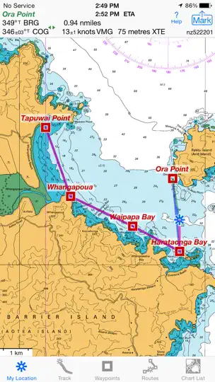 ISailGPS NZ : Nautical Charts iPhone Screenshot 4