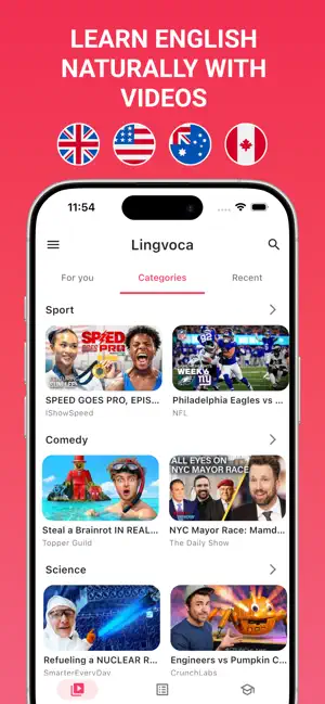 English Learning: Lingvoca screenshot 1