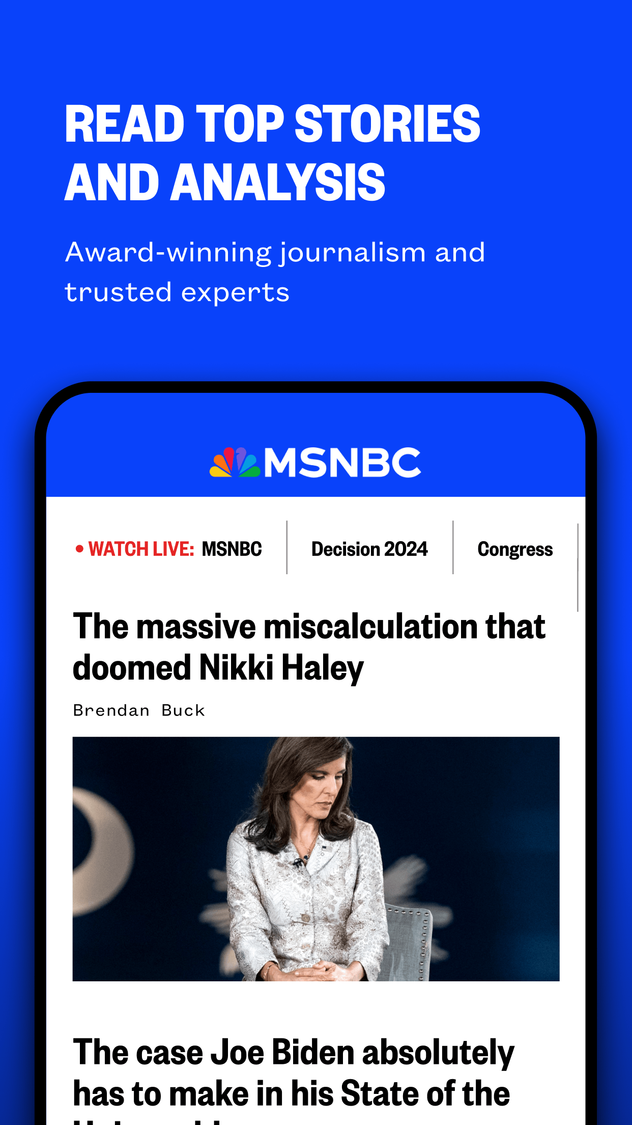 MSNBC: Watch Live & Analysis screenshot 1