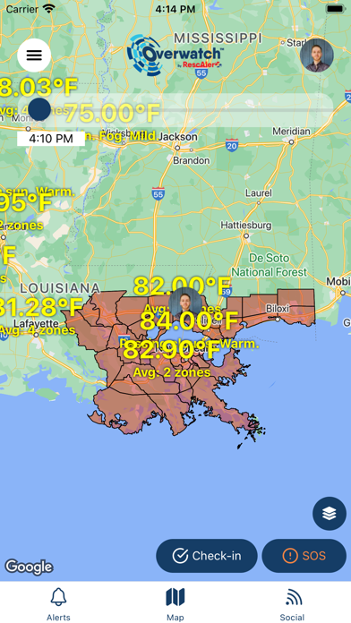 Overwatch by RescAlert iPhone screenshot 3 - Social Networking app