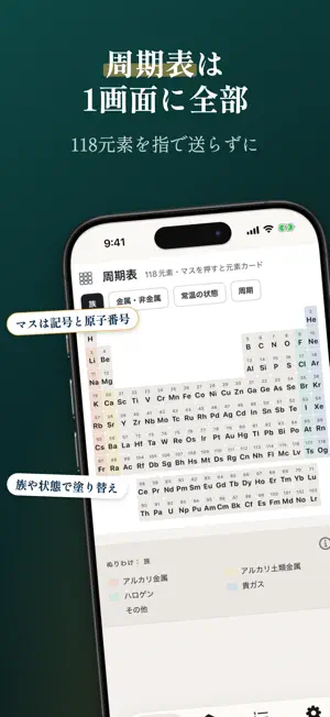 まわる周期表 - 元素と結晶格子の立体ドリル 受験の化学基礎 screenshot 1