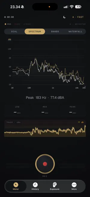 Decibels: Sound Level dB Meter screenshot 2