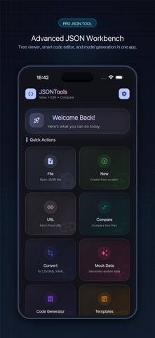 JSON Tools - View Edit iPhone screenshot