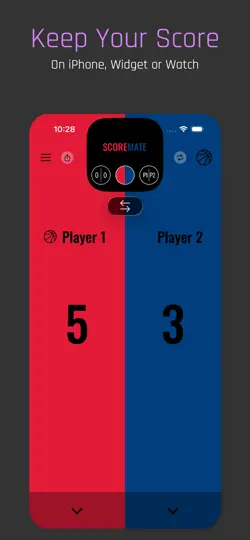 Capture d'écran de ScoreMate - Perfect Scoreboard sur iPhone 1