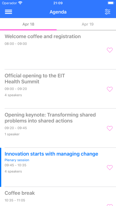 EIT Health Events Screenshot