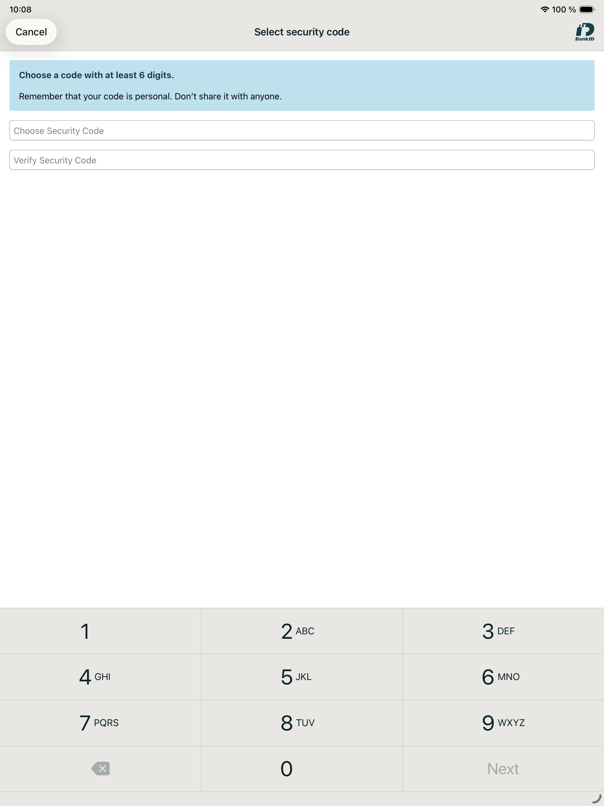 BankID Security App screenshot 9