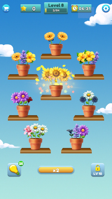 Flower Matching Game Screenshot