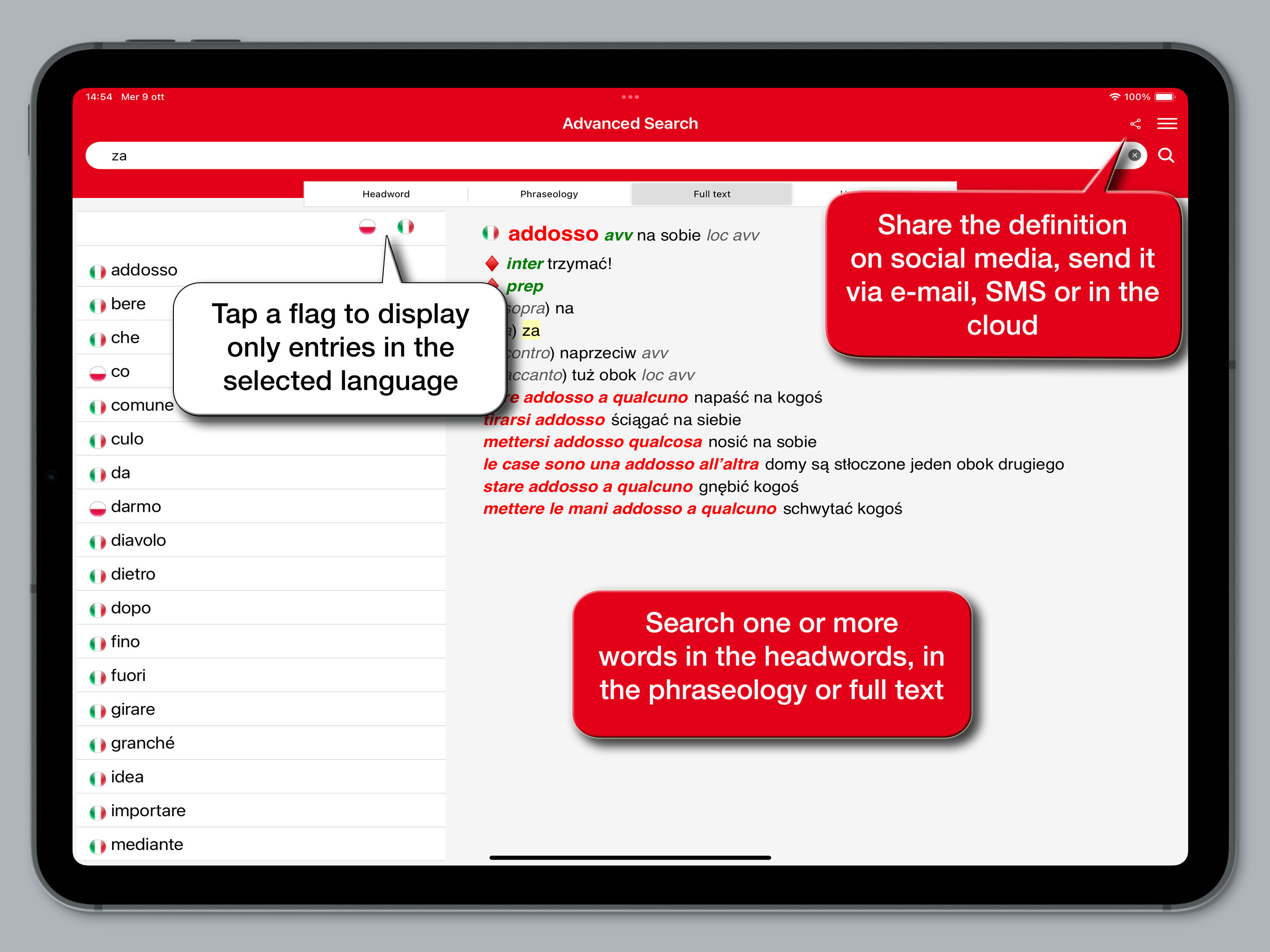 Hoepli Polish Dictionary screenshot 9