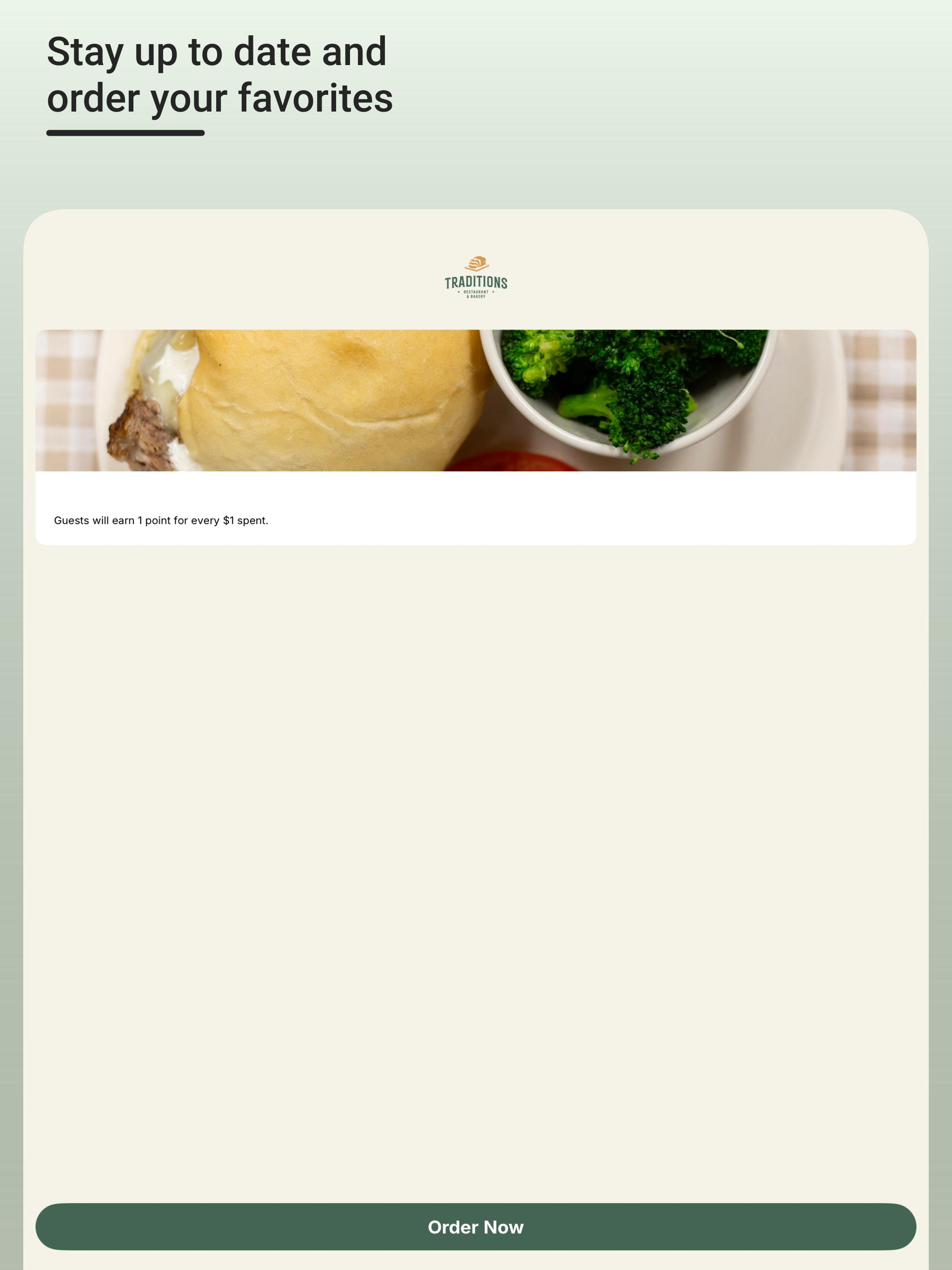 Traditions Restaurant & Bakery screenshot 4