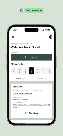 gaiia field service Screenshot 1 of 3