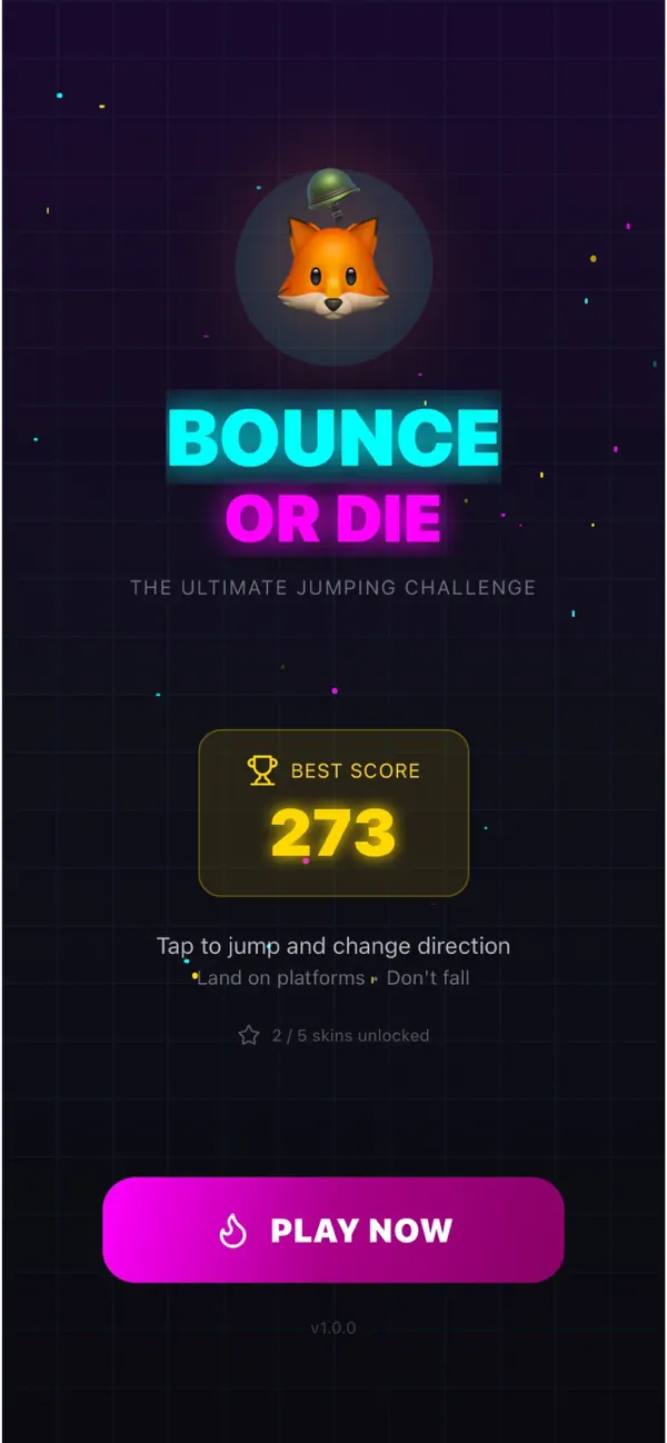 Screenshot #2 pour Bounce Or Die: One Tap Arcade