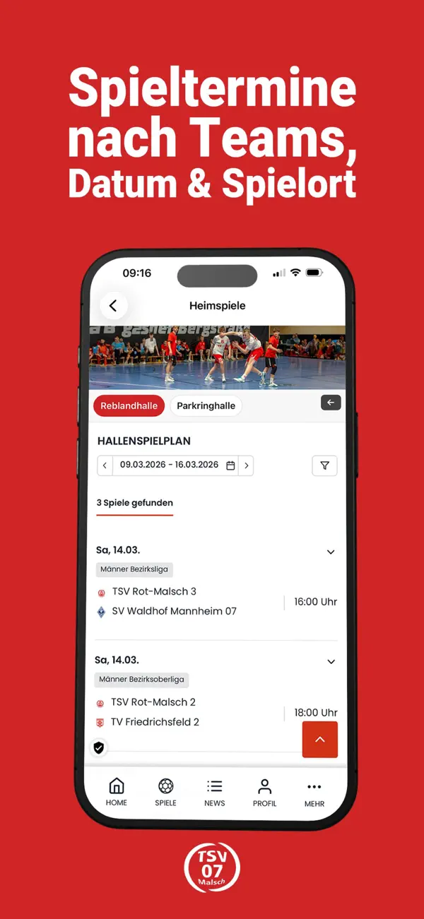 Screenshot #1 pour TSV App - Rot-Malsch & Malsch