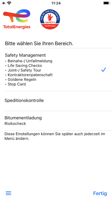 TotalEnergies Safety App Screenshot