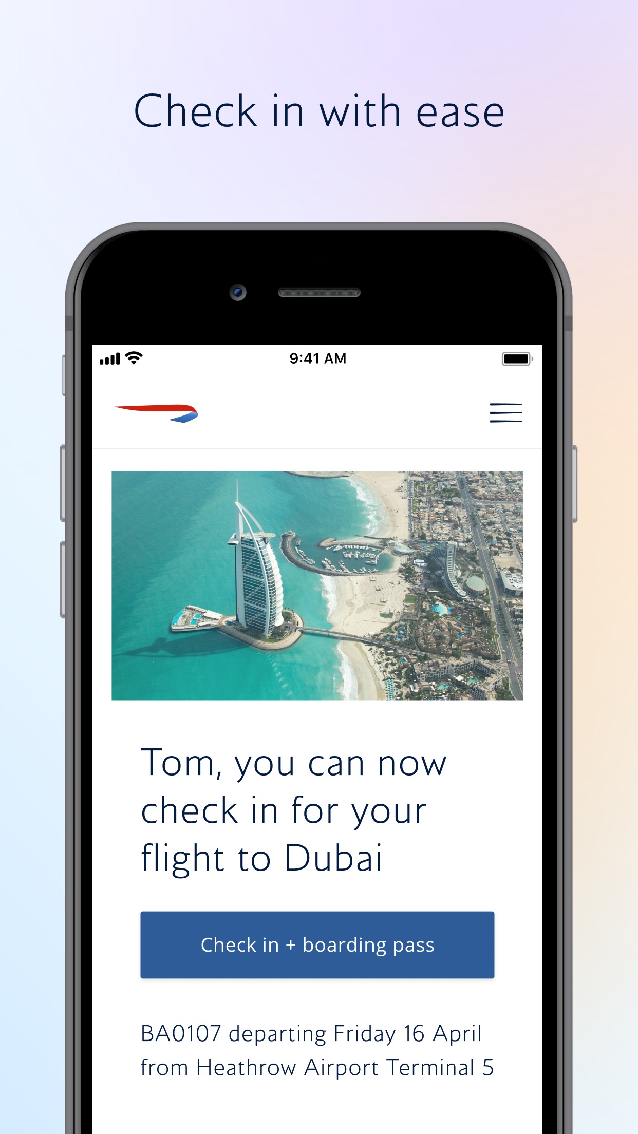 British Airways screenshot 2