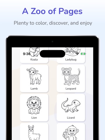 Animal - Fun Coloring Pages iPad screenshot