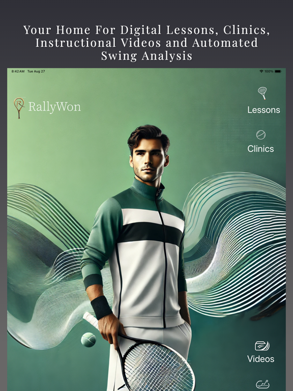 RallyWon iPad screenshot 1 - Sports app