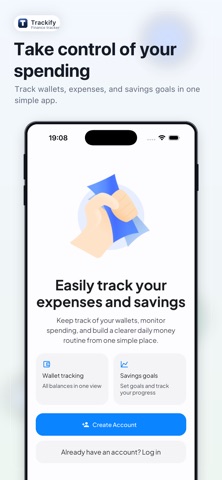 Trackify Budget iPhone screenshot