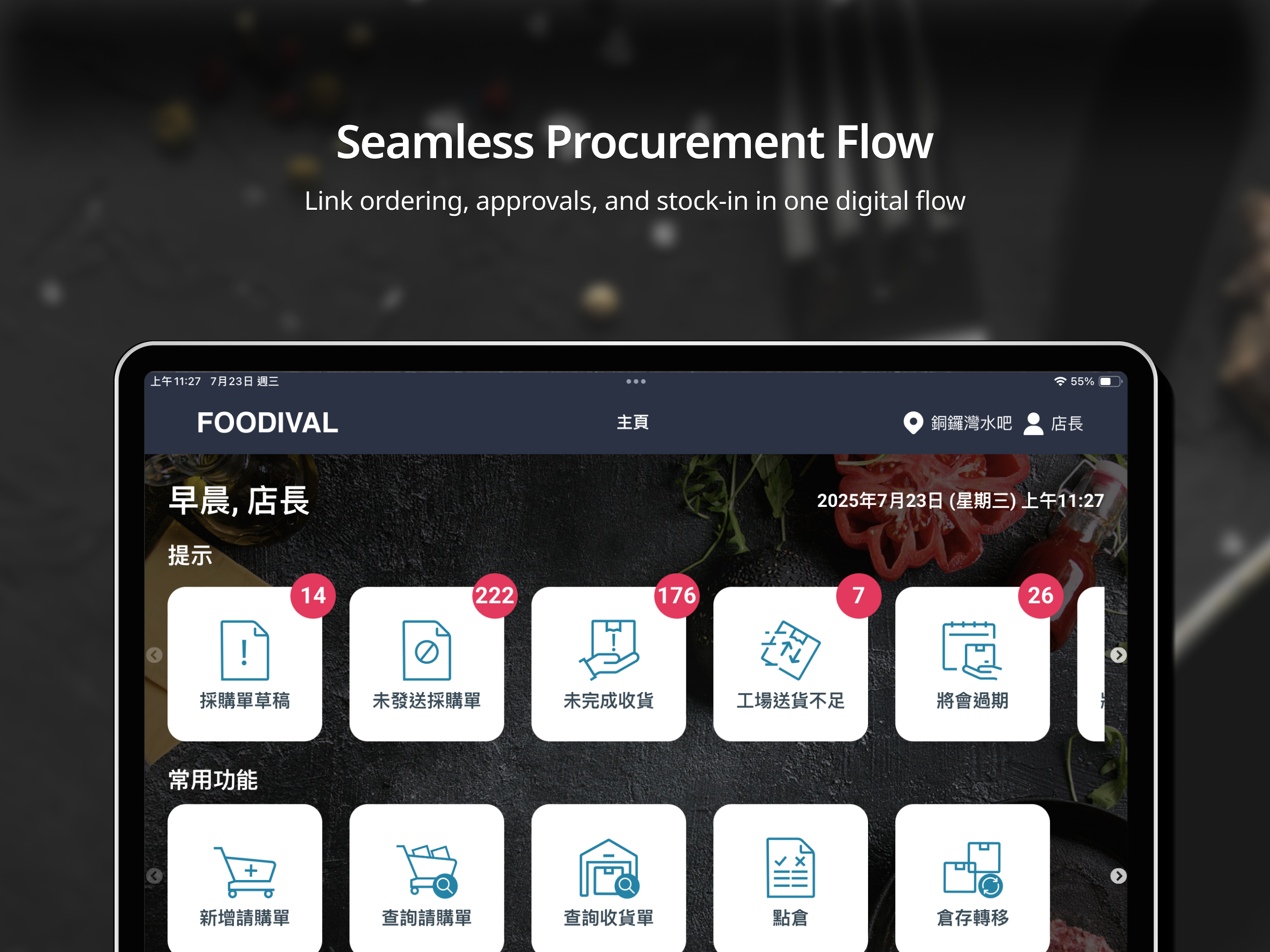FOODIVAL-F&B Procurement App