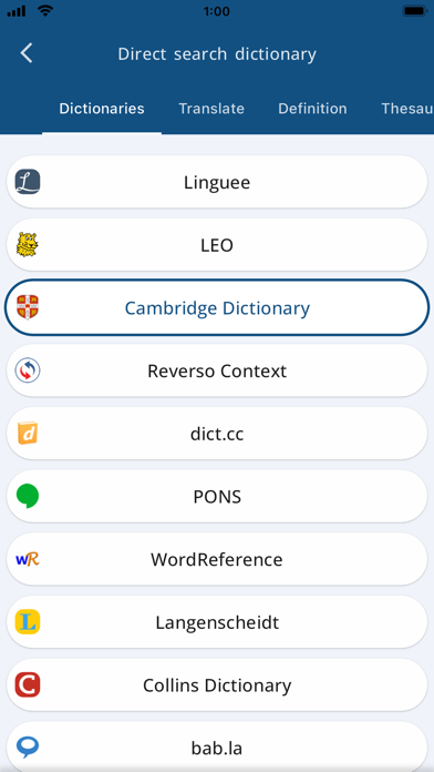 German English Dictionary EnDe Screenshot
