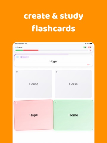 BilgeCards: Flash Cards Maker iPad screenshot