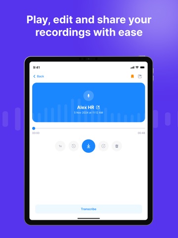 Recording App - Rec-all iPad app afbeelding 5